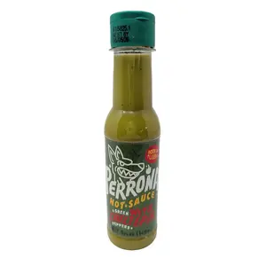 La Perrona Green Hot Sauce With Chiltepin Peppers 5 Ounce Plastic Bottle