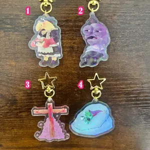 Smiling Friends 3” acrylic keychains