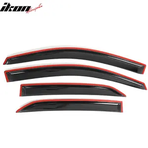 Window Visor for Toyota Corolla 2009-2013 Slim Style Smoke Tinted Acrylic