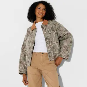 Women's Padded Denim Barn Jacket - Wild Fable