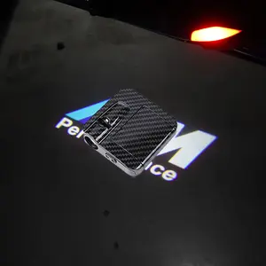 For BMW GROUP 2Pcs Led HD Car Door Welcome Light Laser Projector Lamp For Bmw M M2 M3 M4 M5 M6 E46 E90 E60 F10 F30 E36 F20 E87(Battery Not Included)