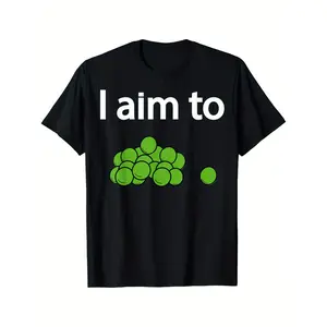 Comfortable 100 Percent Cotton MenS TShirt Featuring Humorous Peas Design