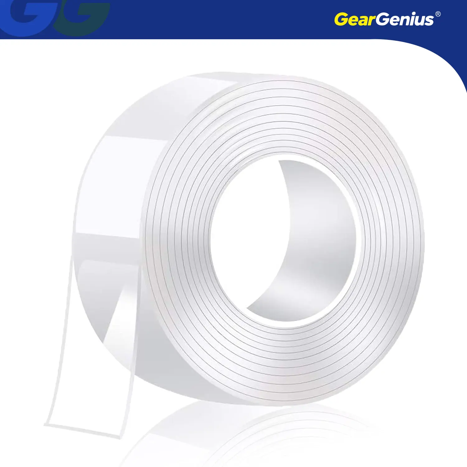 Nano Double Sided Tape-Transparent, Waterproof & Removable Adhesive Tape | 3M Length, Freely Cuttable | Strong Hold, Washable & Reusable, No Residue & Trace-Free | Ideal for Walls, Carpets, Floor Mats, Posters, Crafts, Packaging, Home, Office & School Use