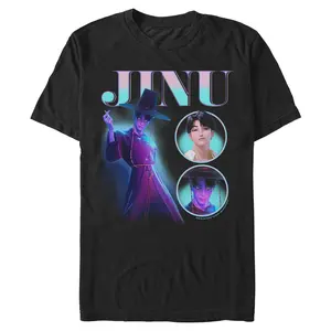 Men's KPop Demon Hunters Jinu Saja Boy Collage T-Shirt
