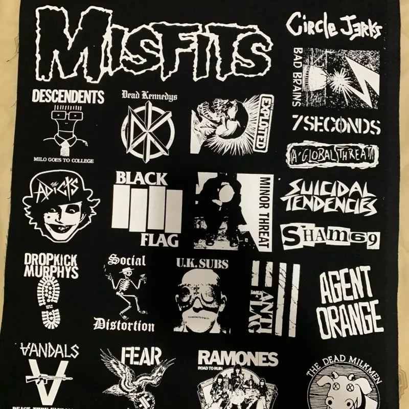 Punk patches sheet diy decoration casualties