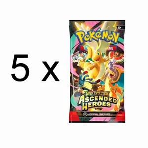 (Rip Live Only) 5x Ascended Heroes Booster Pack