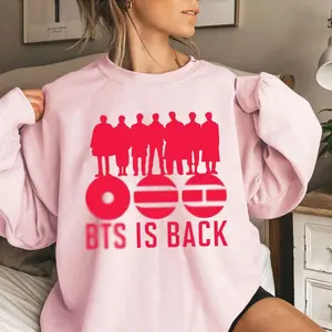 Bangtan Come Back 2026 Sweatshirt, Arirang Tour Comeback Hoodie, Kpop Bangtan World Tour Shirt, Army Merch Oufit Sweater, Unisex Sweater Pullover Tee