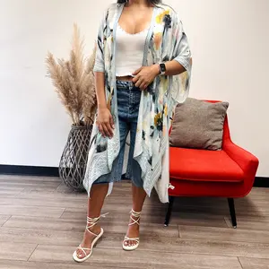 Botanical Floral Kimono