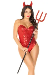 Women's Halloween Rhinestone Devil Pitch Fork, Lingerie Accessories