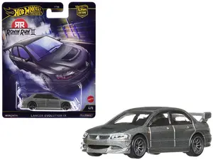 Mitsubishi Lancer Evolution IX Gray Metallic "Ronin Run II" Series Diecast Model Car by Hot Wheels
