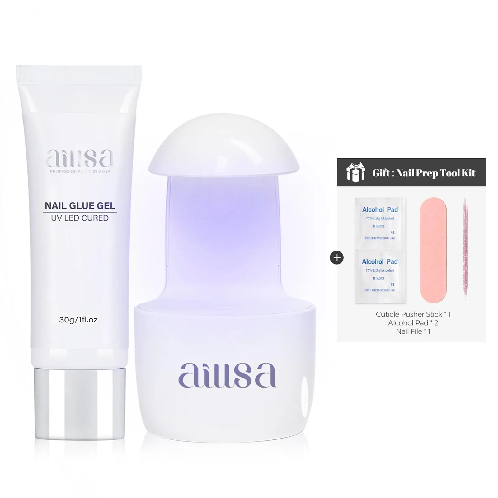 Nail Glue+Mini UV Lamp (Not the Full Kit)