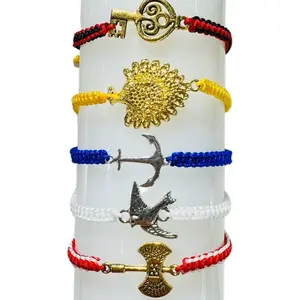 Simple adjustable bracelet with ornaments pulse Santeria