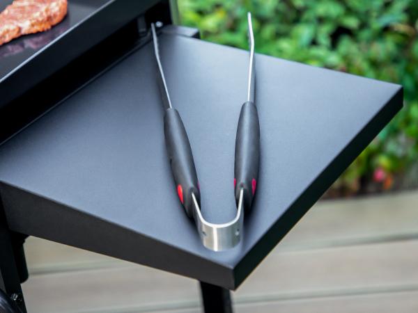 Kitchen Academy 27 Inch Flat Top Grill with Ceramic Coated Cast Iron Pan, 3-Burner Propane Gas, Nonstick Design, Stainless Steel Barbecue Home Food Kitchenware