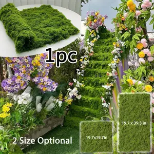 1pc Realistic Artificial Moss Mat, Sustainable Nylon Greenery for Indoor Outdoor Wall & Table Decor, Waterproof Fake Moss for Micro Landscape & DIY Crafts outdoorfun