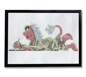 Spot Colors Mok ey Fraggle Coun ted Cross Stitc h Kit