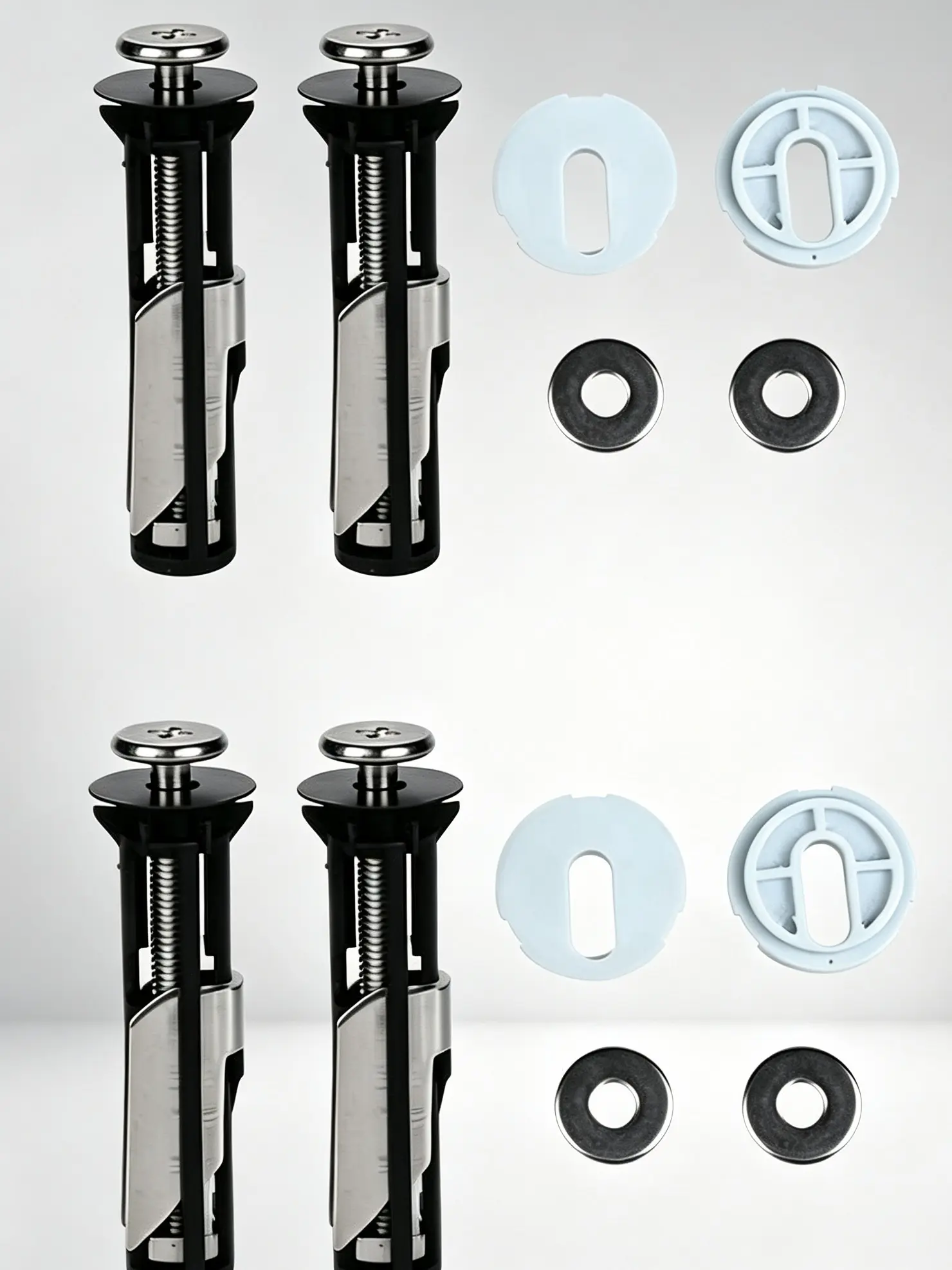 All-Match Toilet Seat Replacement Screw Hardware Kit - Bolt Set with Quick-Release Design, Easy-Install Home Use Accessories for Standard Bathroom Lid Repair, Addresses Common Maintenance Problems, Toilet Seat Bolt