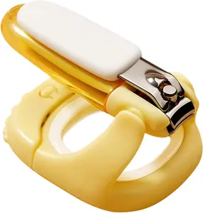 3-in-1 Nail Clippers with Magnifier and LED Light-Amber&Hardy Manicure Nail Care,Proof Storage Box Nail Clippers