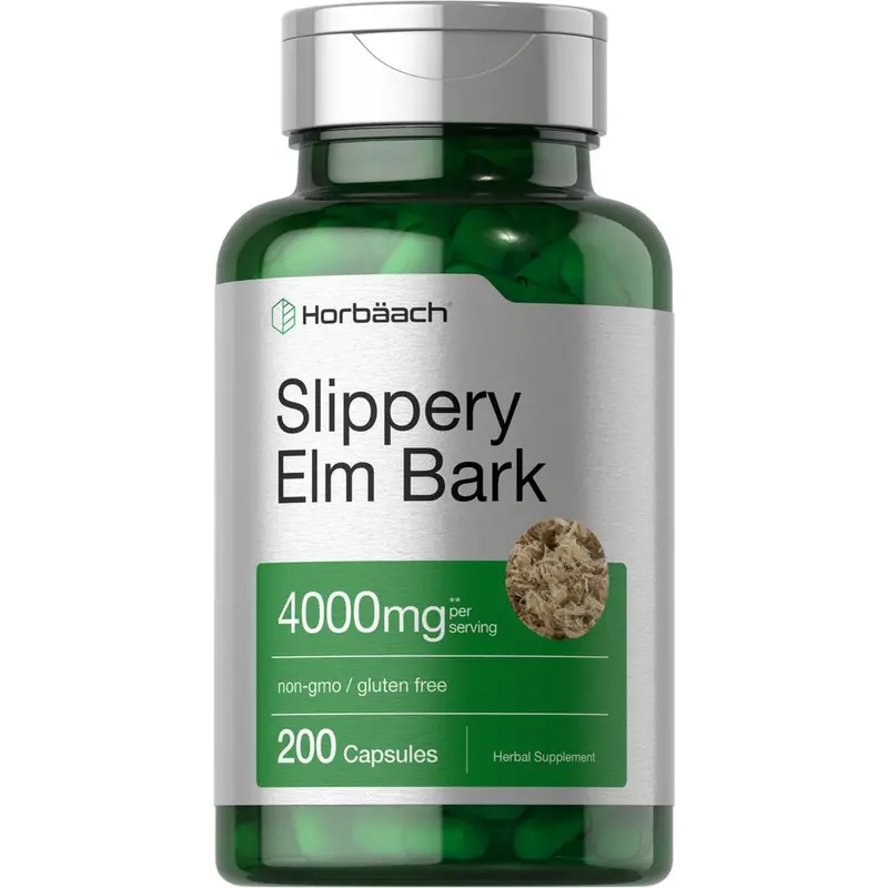 Slippery Elm Bark 4000mg per serving | 200 Capsules