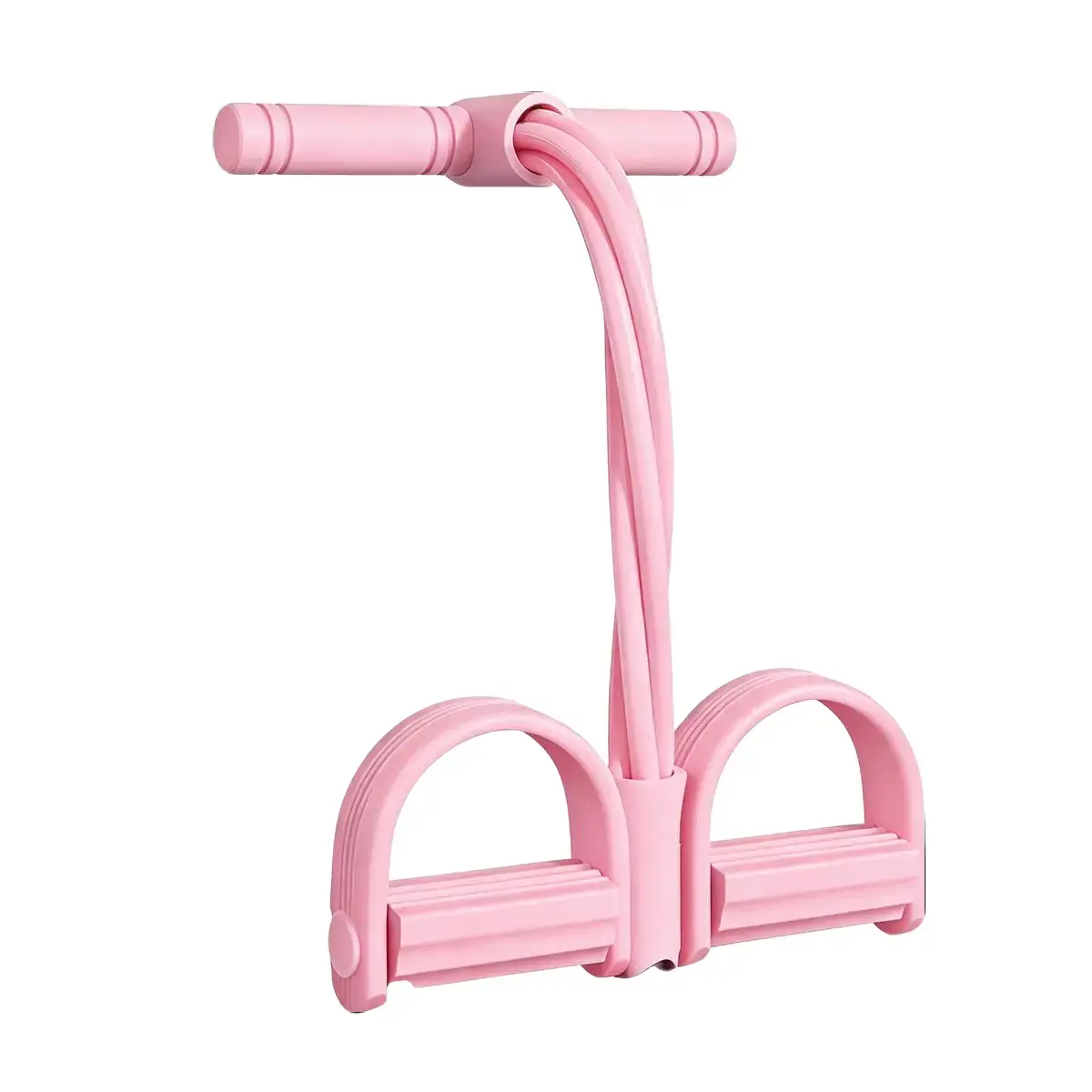 6-Tube Pedal Ankle Puller Adjustable Rubber Grip Multi-Exercise Band Trainer - Portable Home Gym Equipment for Resistance Band Workout, Full Body & Abdominal Training, 6 Tube Pedal Ankle Puller Resistance Bands
