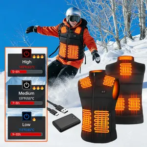 Rechargeable Heated Jacket & Thermal Vest - Unisex Battery- Vest with 3-Temp Control, Long-Lasting Battery, Lightweight Warm Outerwear f