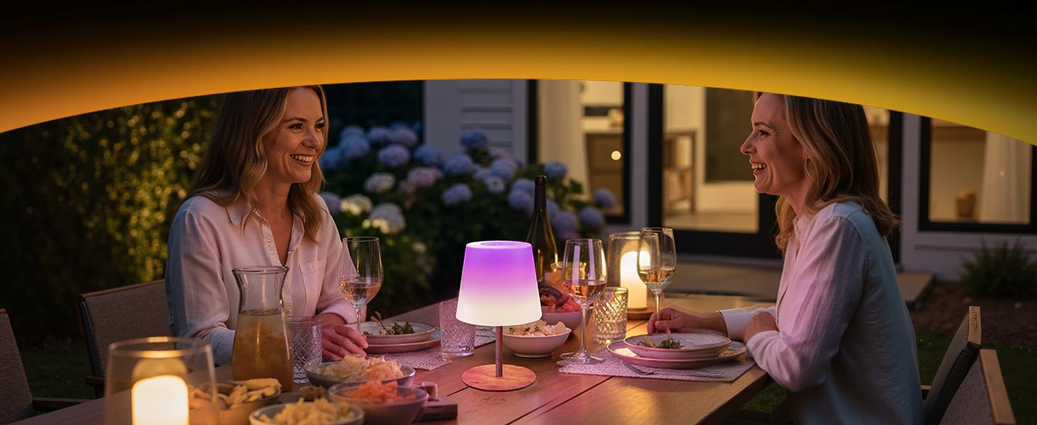 EZVALO Waterproof Shower Lamp, RGB Color Changing Cordless Table Lamp with Remote, 83 Scene Modes, Rechargeable 4500 mAh Touch LED Light for Bathroom, Spa-Like Shower, Bathtub, Bedroom, Patio, Camping, Home Decor, Valentines Day Gifts for Her