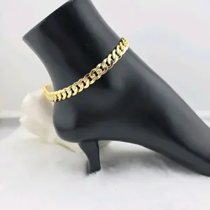 ancklet 14k gold plated 10.5"