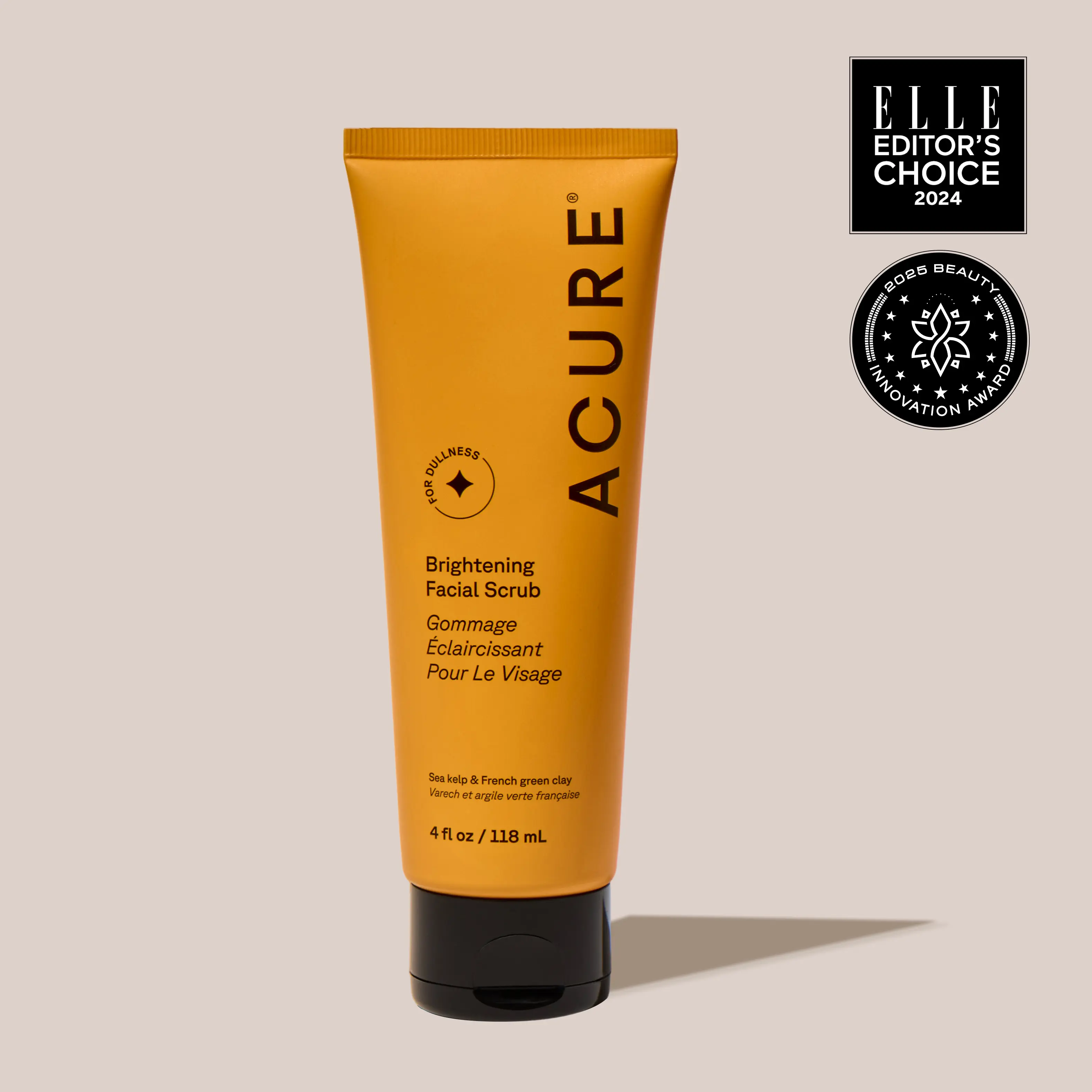 ACURE Brightening Facial Scrub - Sea Kelp + French Green Clay Exfoliator | Vegan Skincare ACURE Brightening Facial Scrub - Sea Kelp + French Green Clay Exfoliator | Vegan Skincare