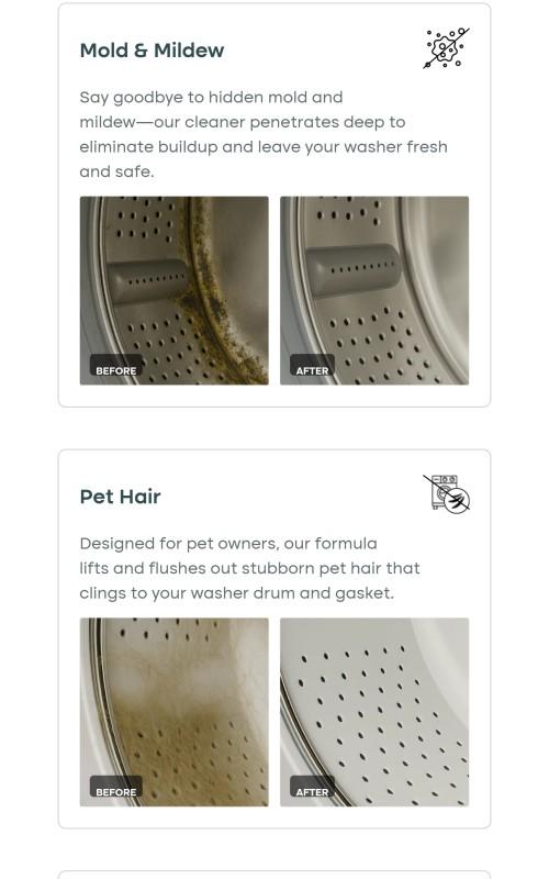 Uproot Clean Pet Home Washer Maintenance Tablets - Enzyme Deep Clean & Deodorizer (Includes Free Ear Wipes) - Compatible with All Washers, Septic Safe