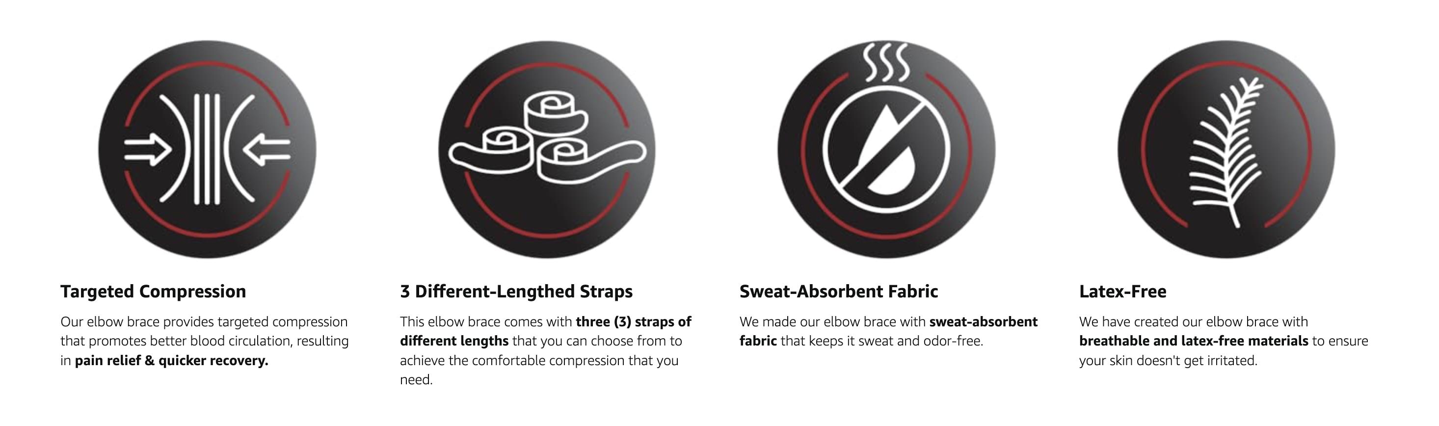 Elbow Brace for Pain Relief | Adjustable Support for Tennis Elbow, Golf Elbow & Daily StrainElbow Brace for Pain Relief | Adjustable Support for Tennis Elbow, Golf Elbow & Daily Strain