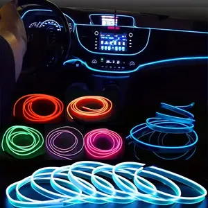 【5M USB Powered Car Interior LED Stripe Light】Ambient Light, Car Interior Ambient Lighting, Flexible Car Decorative Light - Multi-Purpose Car Decor Universal for RV, SUV, Truck, ambient lighting car,summerwins