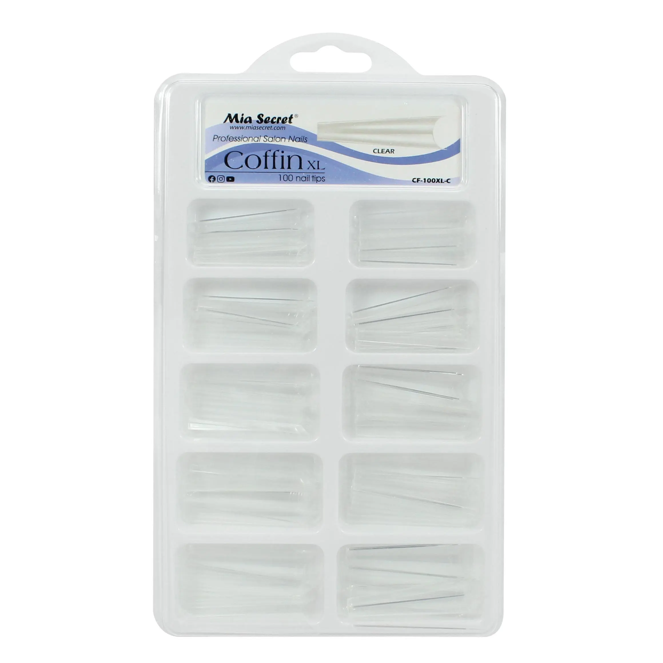 Extra Long Coffin Nail Tips for Acrylic Application, Professional Nail Extensions with Tapered Edge for High-Impact Designs, Acrylic Press On Nails