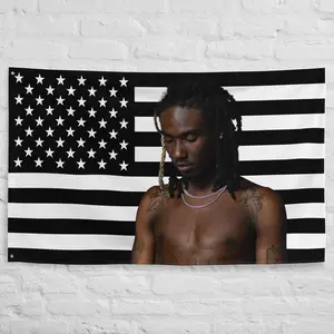 Osamason American Flag Tapestry  Underground Rapper Wall Art 40in*60in Tapestry Home Bedroom Decor Modern Stripe DesignTapestry Decor