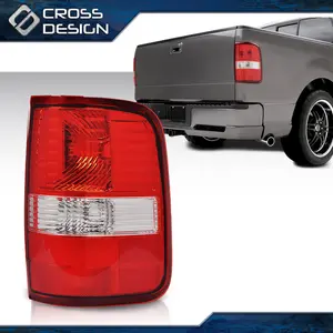 CROSSDESIGN Truck Tail Light Assembly, Right Passenger Side Rear Lights for 2004-2006 Ford F-150 Styleside