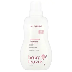 ATTITUDE Baby Leaves™, Fabric Softener, Unscented, 40 Loads, 33.8 fl oz (1 L)