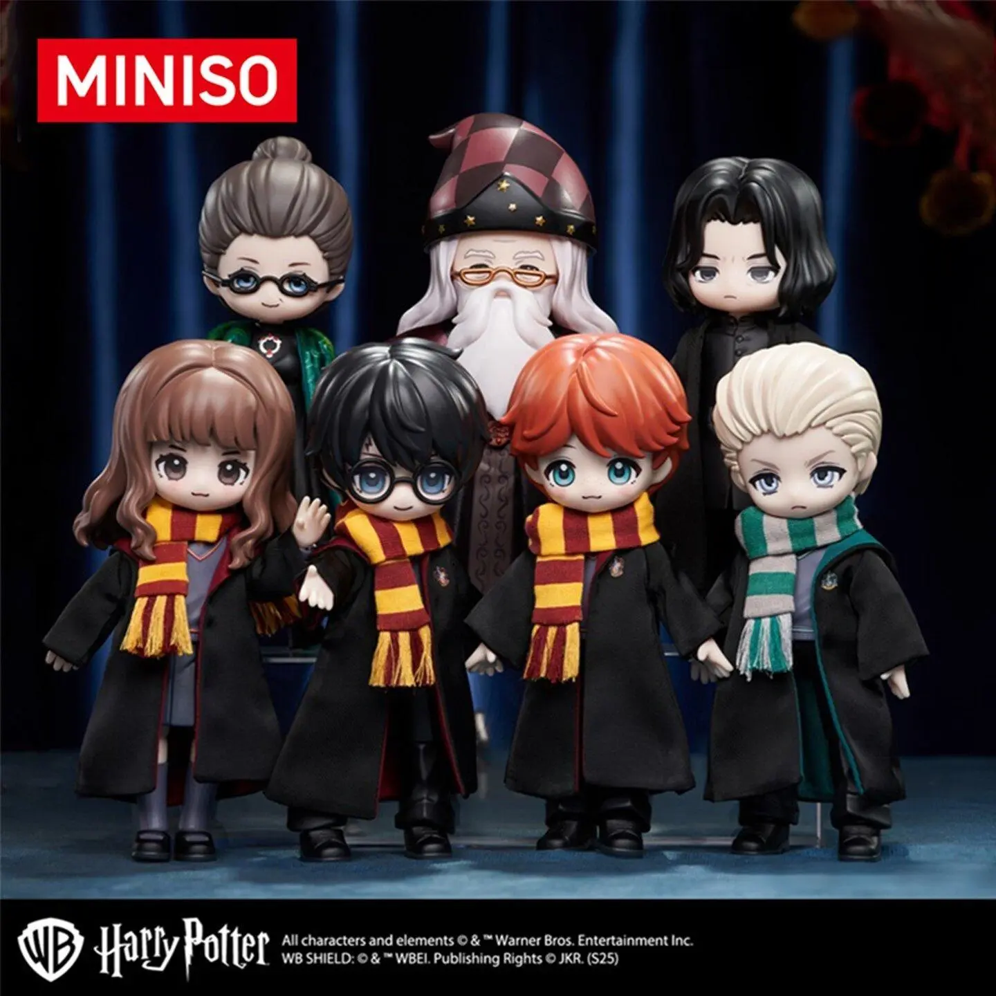 Harry Potter Series BJD Doll Blind Box Posable Figurine - Series Figures, Cute Collectibles, Adjustable Joints, Character Styles (Hermione, Ron Weasley, Snape, Malfoy) - Flexible Decor for Fans, Spring Special Holiday Gift, Pvc Material, Blind Bag Unboxin