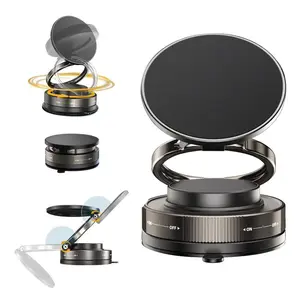 Vacuum Magnetic Suction Phone Holder, 360° Adjustable Suction Cup Car Phone Mount,Hands-Free Cell Phone Holder for Car/Gym/Mirror/Smooth Surface, Fit for All iphone iphone 12 and above