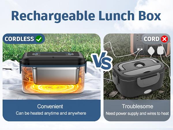 Cordless Electric Lunch Box 1.4L Large Capacity 18000mAh Battery Portable with Scheduled Heating Ice Pack Truck Drivers Set BPA Free Reusable Steel Tableware Cordless Electric Lunch Box 1.4L Large Capacity 18000mAh Battery Portable with Scheduled Heating Ice Pack Truck Drivers Set BPA Free Reusable Steel Tableware