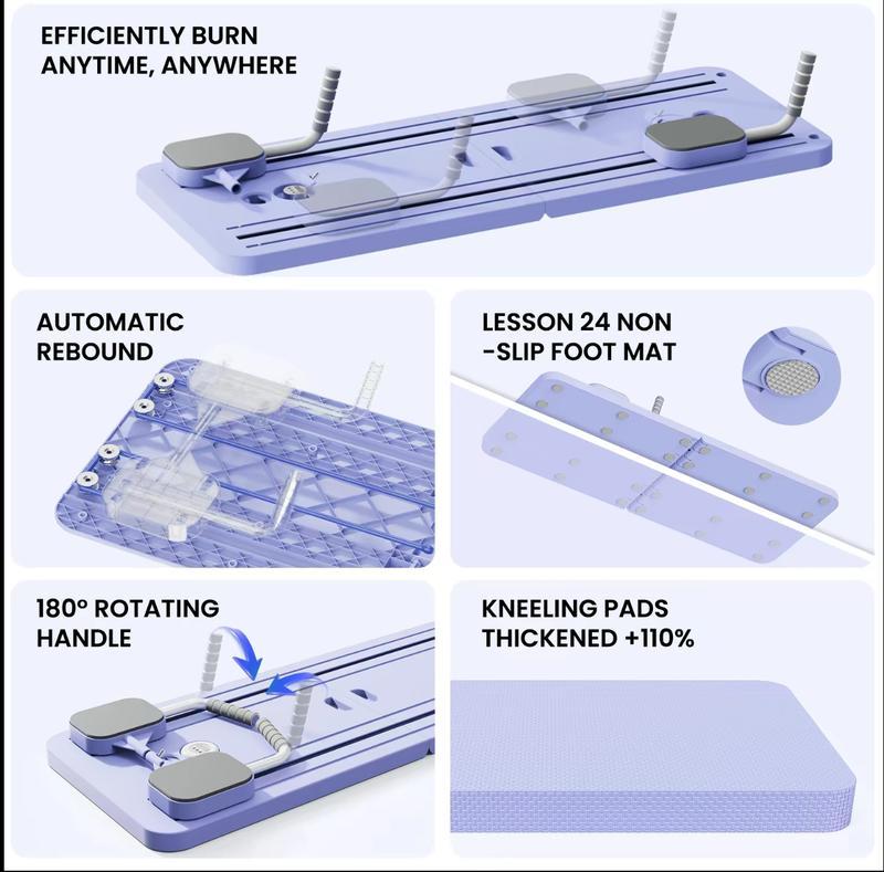 Pilates Board,Multi-functional Ab Exercise Board,FoldableHome Pilates Reformer with Knee Mat ,Timer andResistance Bands,Abs Workout Equipment forAbdominal & Core Strength Training trainer machine Portable Reformer with Timer structure sturdy Foldable Pilates Board,Multi-functional Ab Exercise Board,FoldableHome Pilates Reformer with Knee Mat ,Timer andResistance Bands,Abs Workout Equipment forAbdominal & Core Strength Training trainer machine Portable Reformer with Timer structure sturdy Foldable