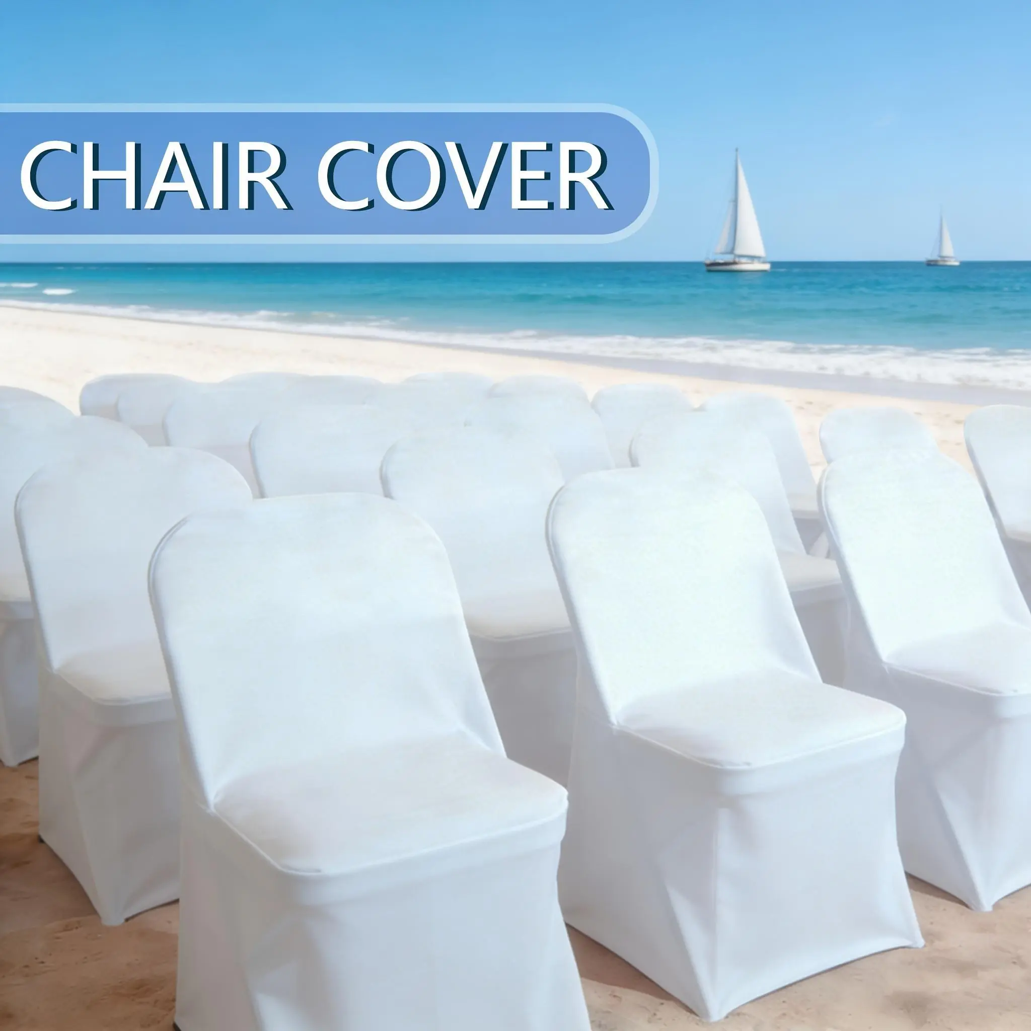 10/30/50/100 Pcs High-Quality Stretch Chair Slipcovers - Universal Dining Chair Cover Set (33In * 19.5In * 14.5In, 10 Items Option) - Wedding Decor Essential, Neat Look Household Textiles for Party