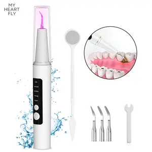 MY HEART FLY Rechargable Oral Plaque/Tartar Remover for Teeth, Dental Calculus Remover, Teeth Cleaning Kit with 5 Adjustable Modes, IPX7 Waterproof, Oral Care Tool for Adults, Pets (Cats/Dogs)