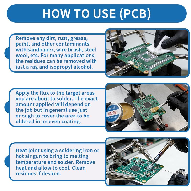 100g No-Clean Solder Paste Flux – Easy Soldering Repair Paste for PCB, Wires, Stainless Steel & 18650 Battery, Strong Solder Joints, Electronics Repair (3.5 oz)
