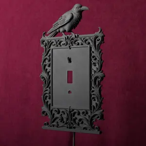Victorian Gothic Light Switch Covers - a classy touch for your dark wall decor