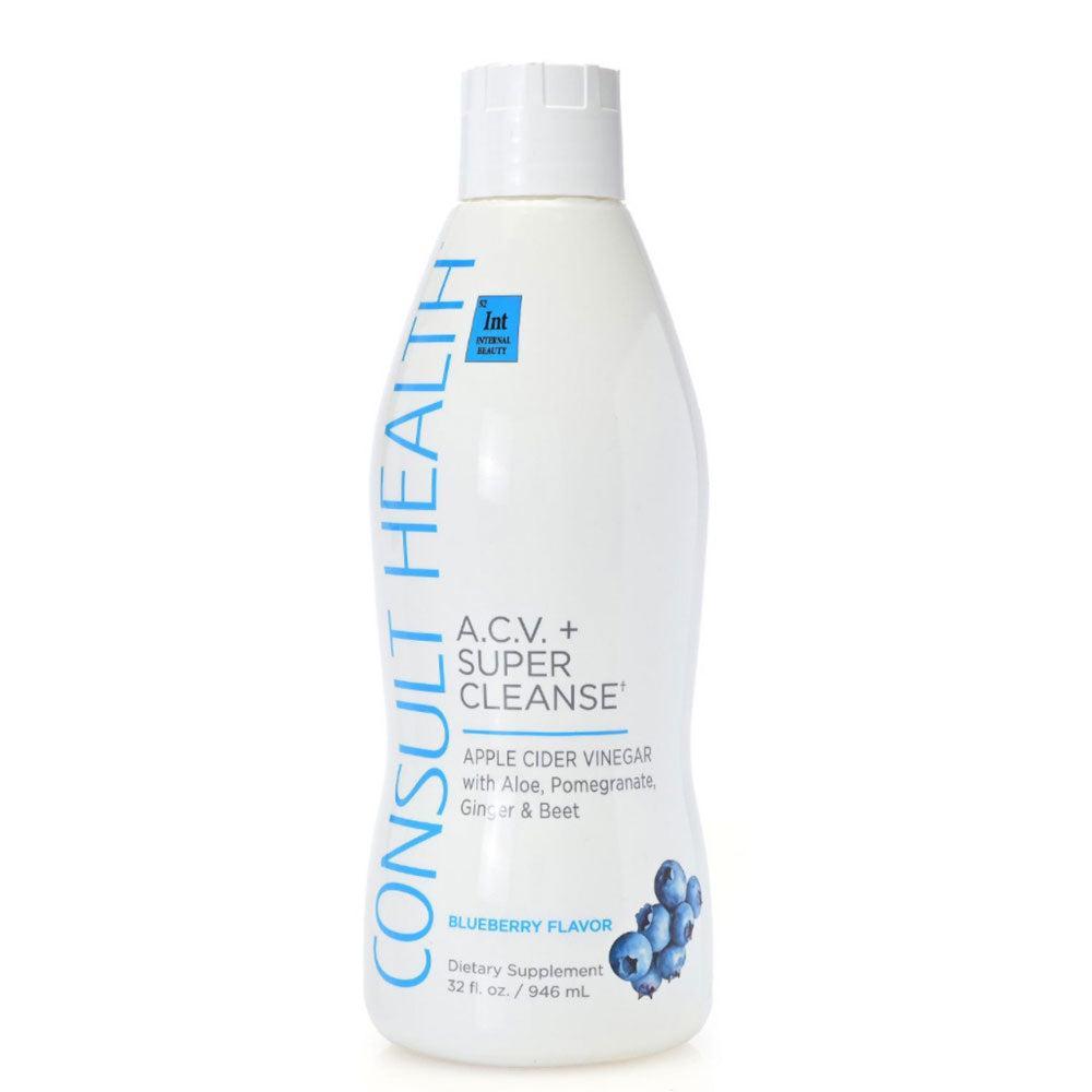 ACV + Super Cleanse, Apple Cider Vinegar Detox, 32oz – Supports Gut Health & Digestion Healthcare Dietary