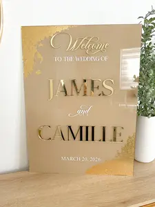 Foil Welcome Wedding Sign
