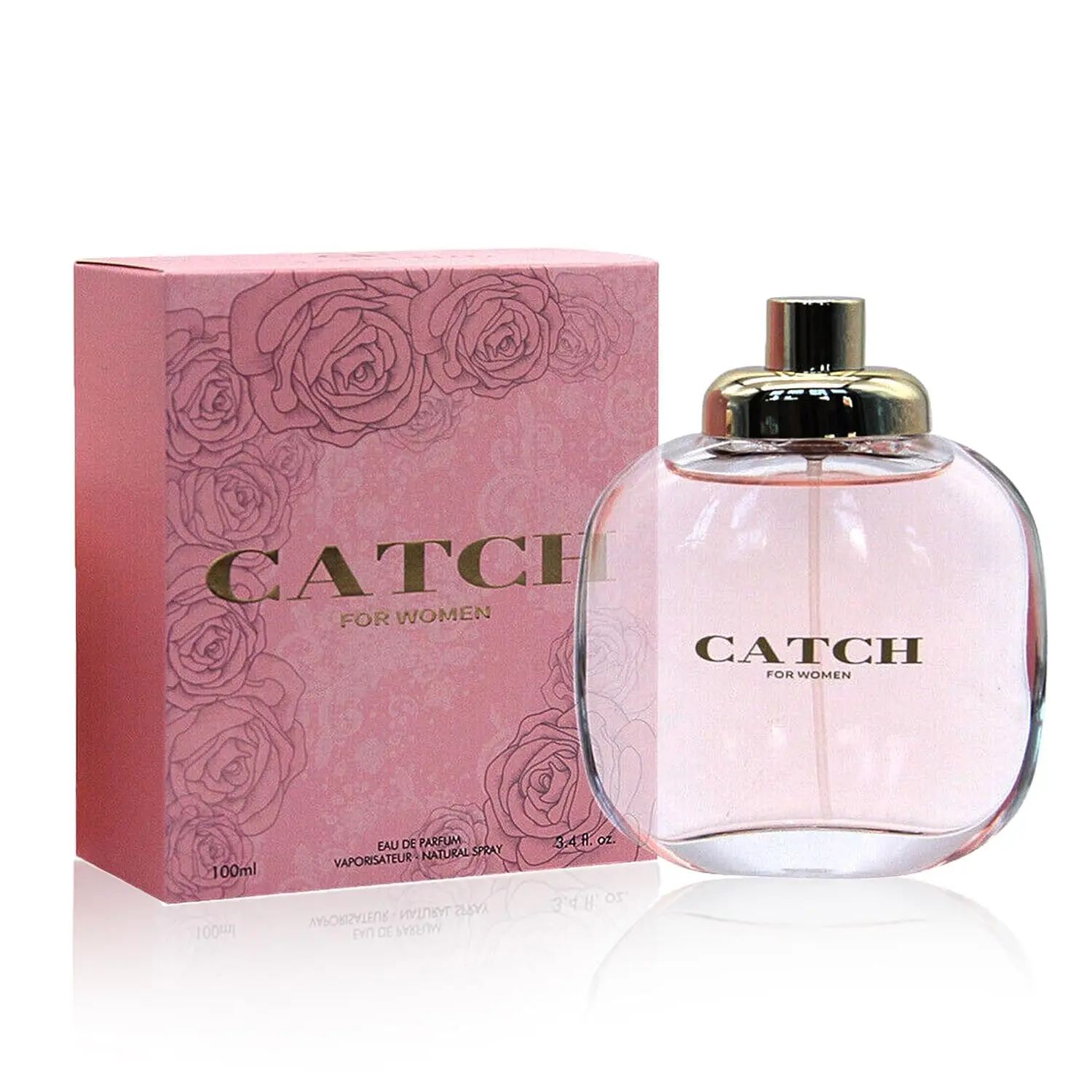 Women's Catch Eau de Parfum - Confident Elegance Luxury Fragrance, 3.4 Oz Everyday Scent, Ideal Daily Use Gift for Her