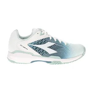 diadora Womens Speed Competition 7 Plus Ag Tennis Sneakers Shoes - Blue, White