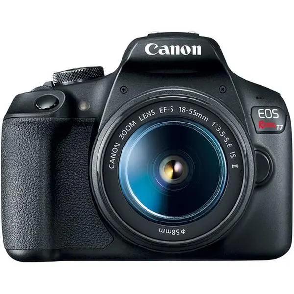 Canon EOS Rebel T7 DSLR Camera with EF-S 18-55mm f/3.5-5.6 IS II Lens, Wireless Mobile Picture-Taking Device
