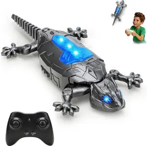 Remote-Controlled Gecko Wall-Climbing Toy, Suitable For Children Aged 3 And Up. This Remote-Controlled Electric Lizard Features Led Light-Up Eyes And Makes A Cool Birthday Gift For Boys, Girls, And Teenagers Aged 3, 4, 5, 6, 7, 8, 9, 10 And Older.