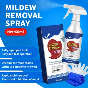 Highly Instant Mold and MildewStain Remover Spray for Washing Machine Seal | Bathroom Grout | Kitchen Sinks, Prevents Mould Regrowth, Household Essentials