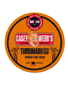 MAN VS FOOD Casey Webb's Turbinado RED and RAW Cane Sugar